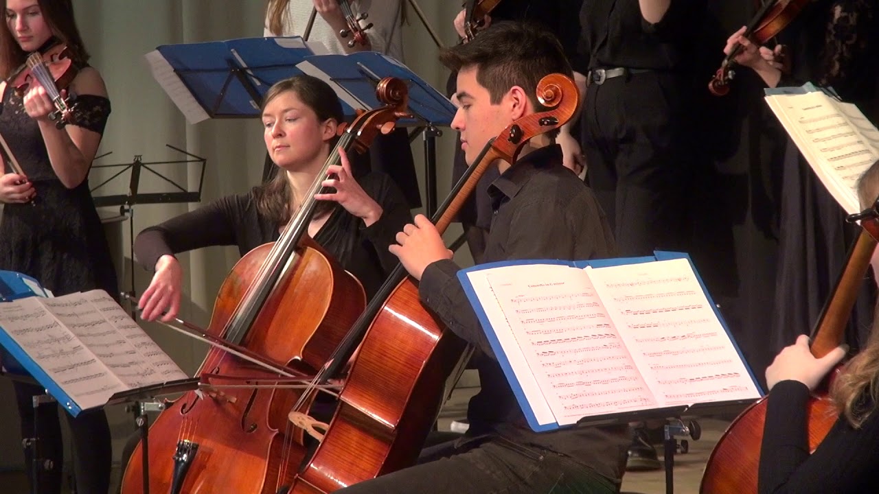 Antonio Vivaldi: Konzert f&uuml;r 2 Violoncelli, Streicher & Basso Continuo (1. Satz)