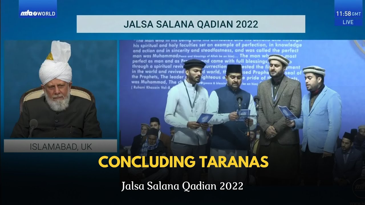 Concluding Taranas | Jalsa Salana Qadian 2022 | Emotional Moments