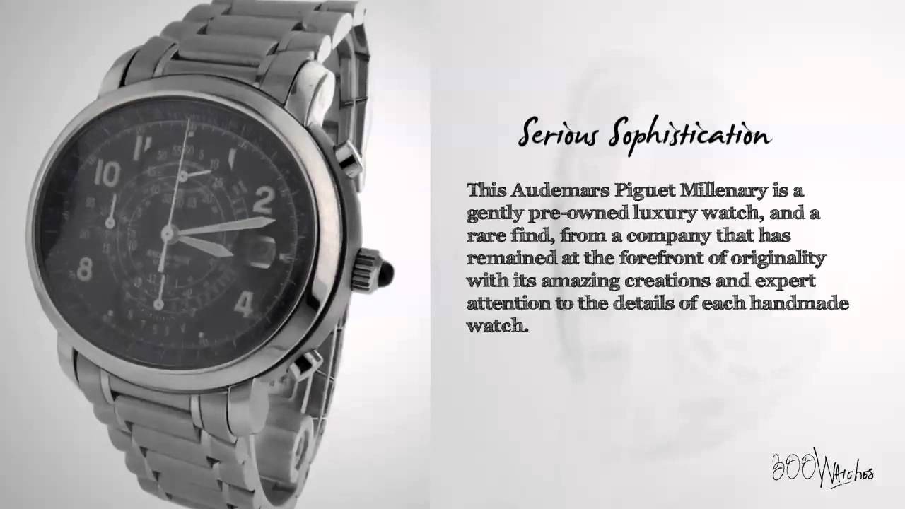 See this pre owned Audemars Piguet 25897ST.OO.1136ST.02 Millenary Watch