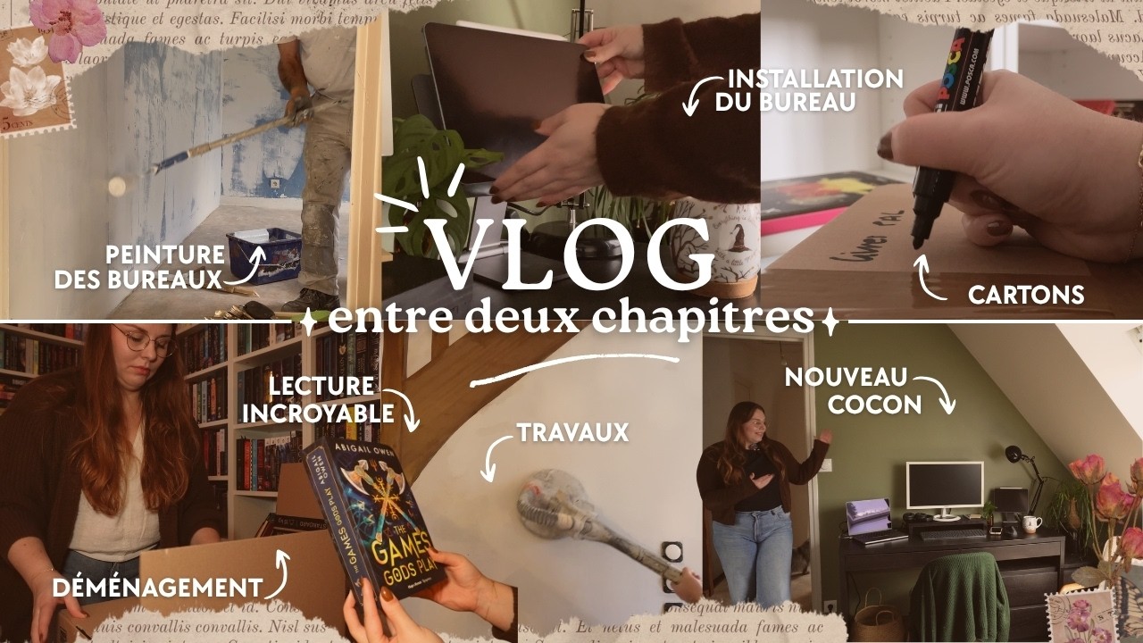 Lecture passionnante & nouveau cocon en construction 📚✨ | | Vlog Entre Deux Chapitres