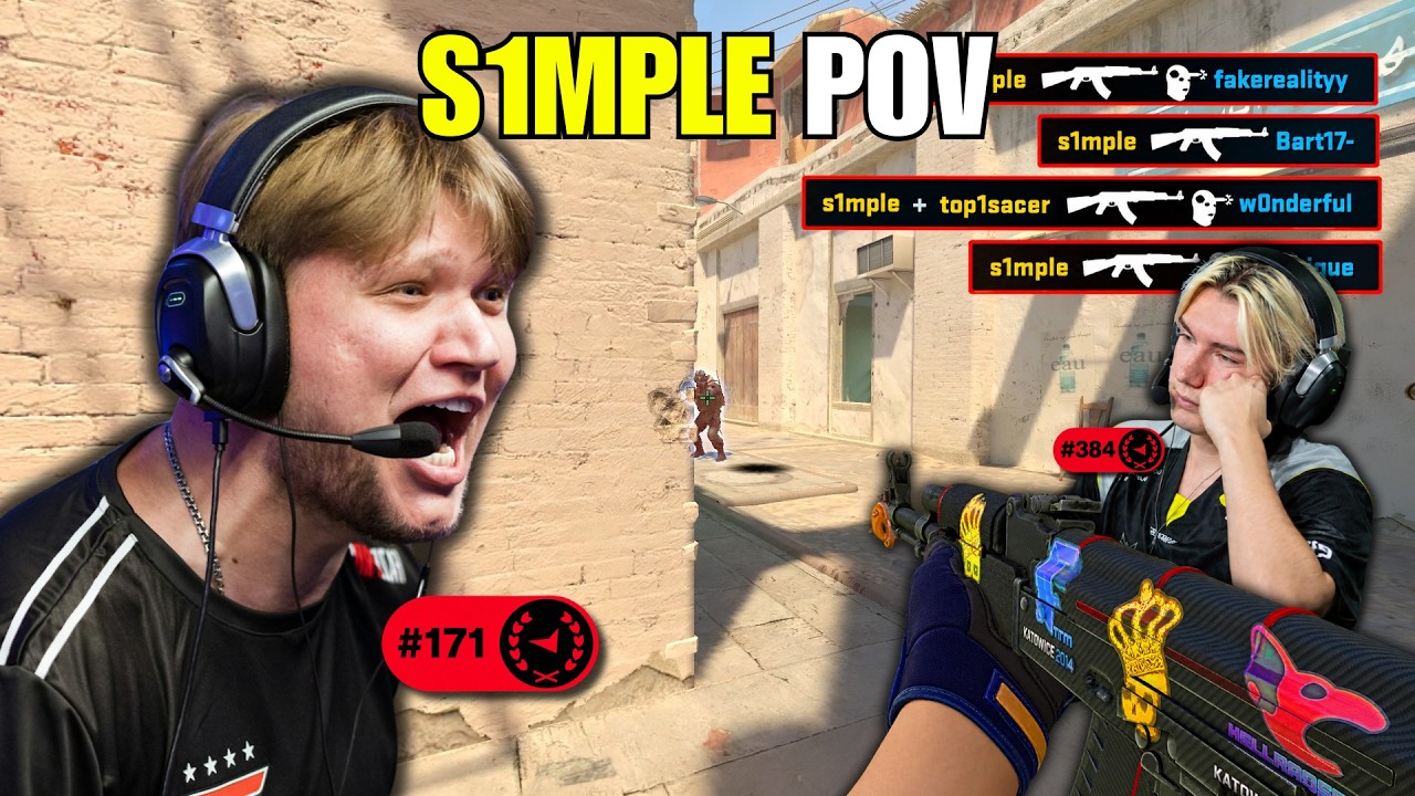 s1mple показывает w0nderful, КТО ТУТ БОСС в этом лобби FACEIT