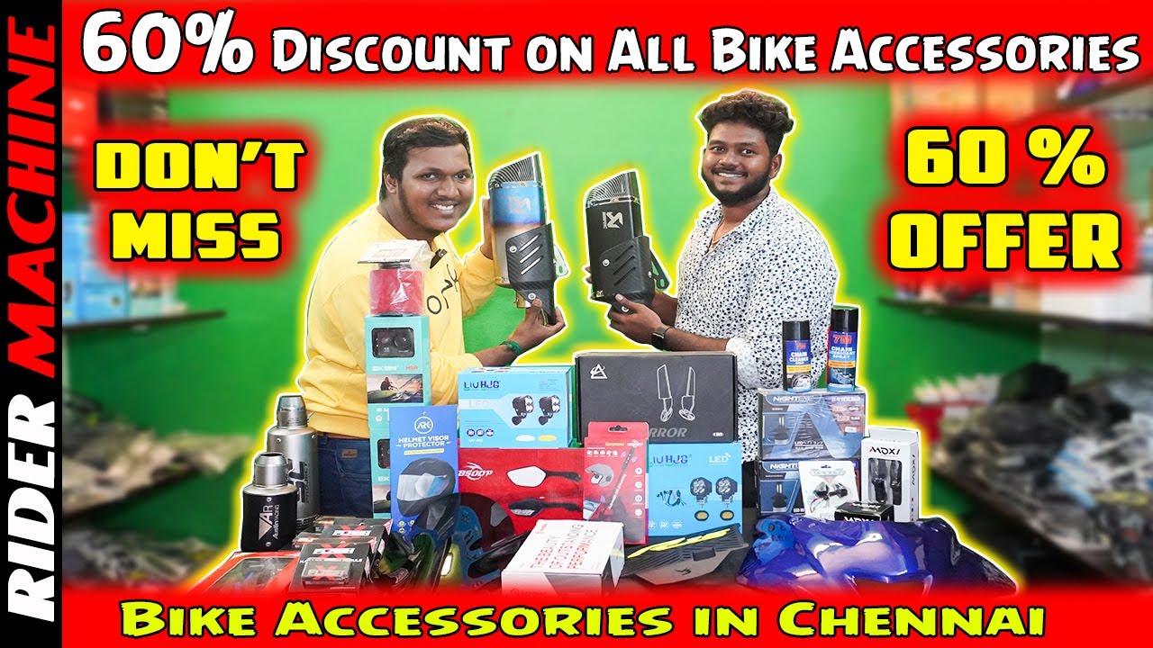 🤩60% Discount on Bike Accessories in Chennai💥VM Auto Parts💥Rider Machine😍