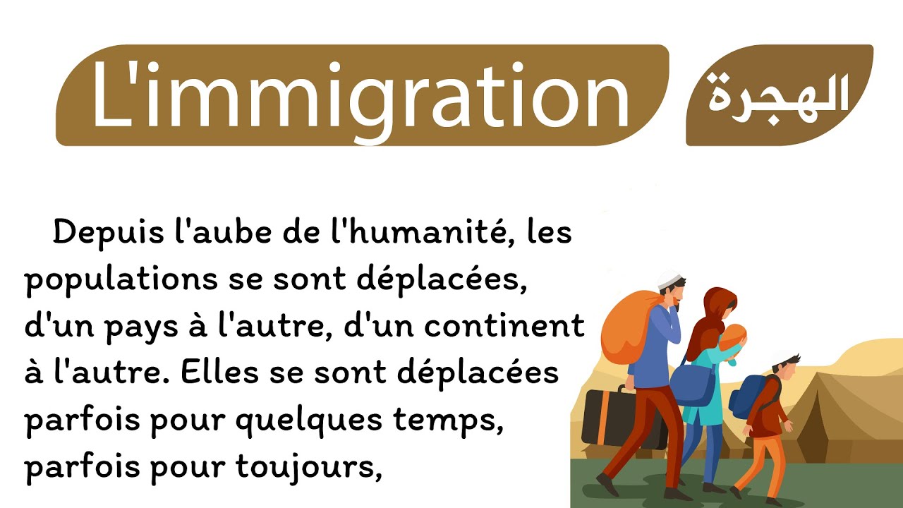 Apprendre le français et améliorer la prononciation : texte en français avec la traduction en arabe
