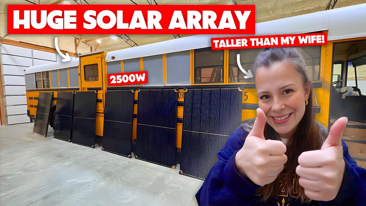 Герметизация крыши + добавление 2500 Вт на Skoolie // Skoolie Build, выпуск 9