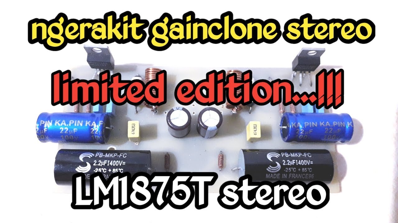 merakit gainclone lm1875 stereo versi limited edition
