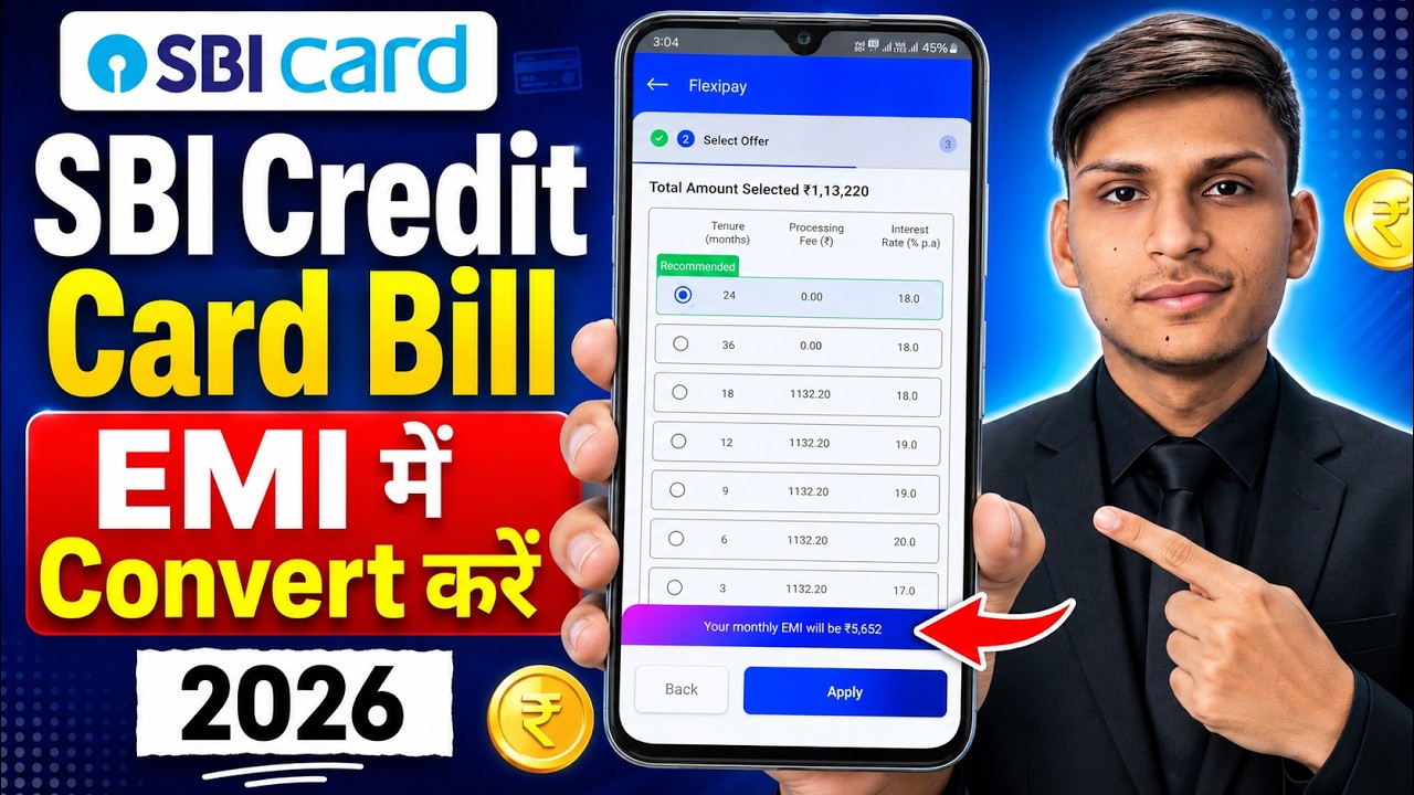 How to Convert SBI Credit Card Bill to EMI 2026 | SBI Credit Card EMI Conversion Process | Conver...