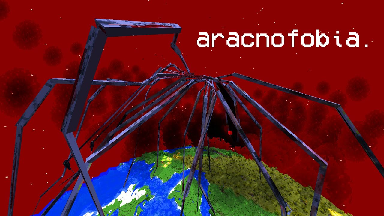 um mod de aracnofobia extrema no minecraft...