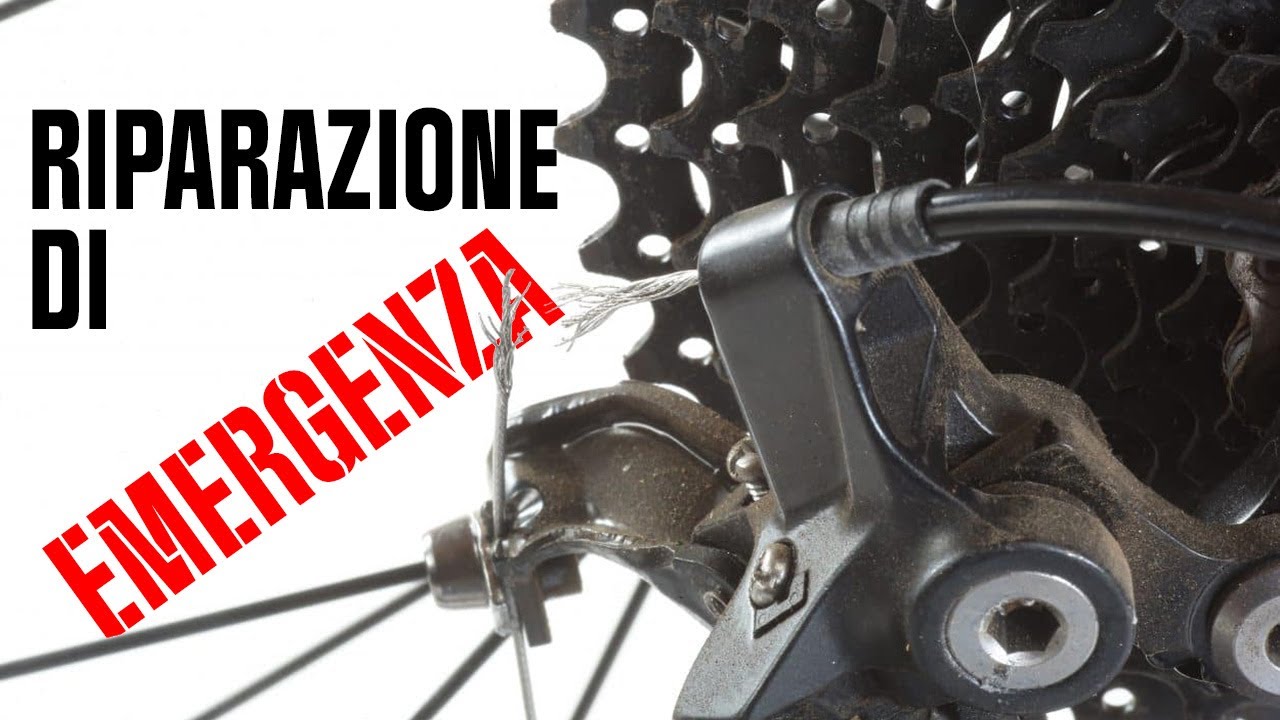 Riparazione d'emergenza del cavo del cambio posteriore