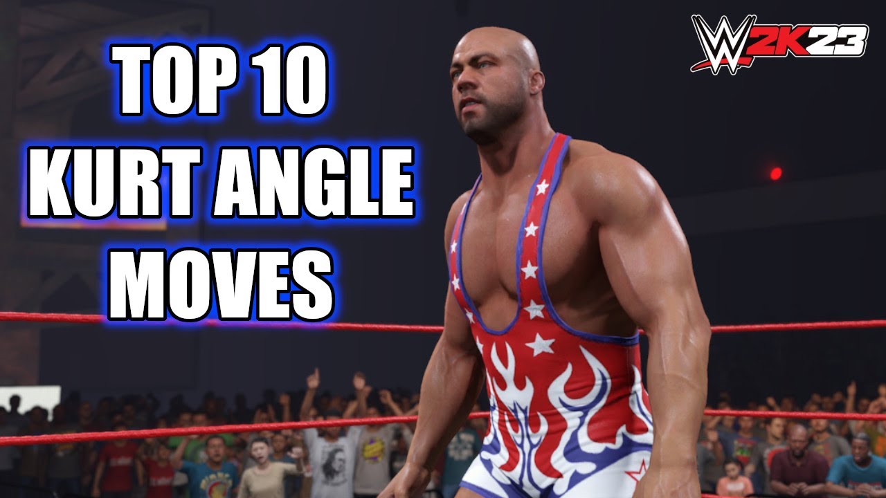 TOP 10 KURT ANGLE MOVES - WWE 2K23