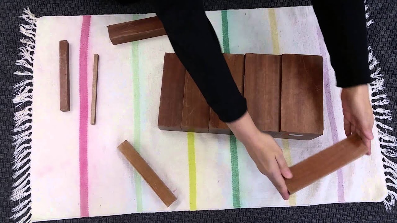 How to present The Brown Stairs: The extension (Montessori Education)