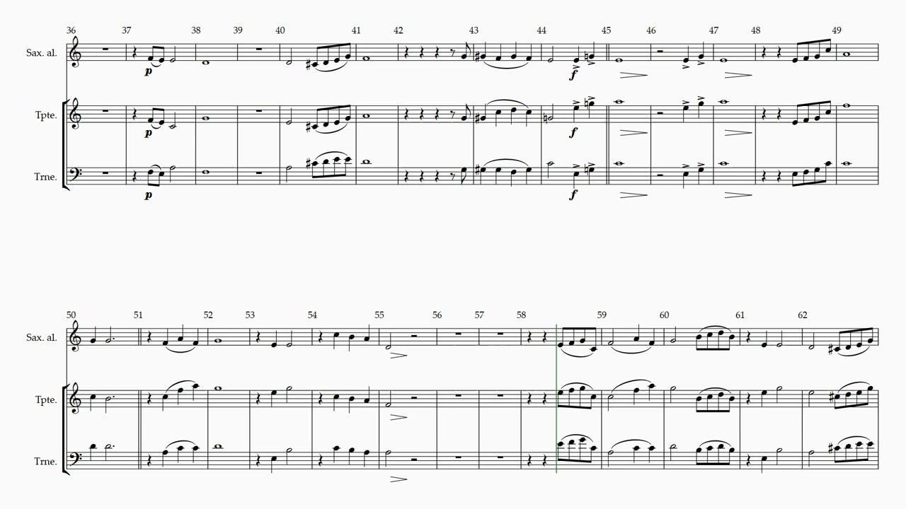 Se Eu Não Te Ouvir - Sarah Farias Partitura para Trio de Metais