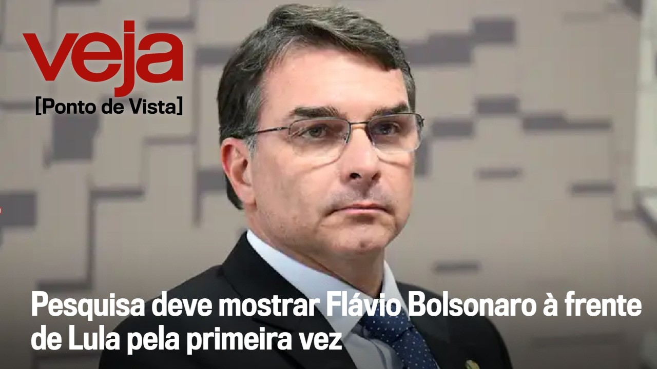 Flávio Bolsonaro pode ficar à frente de Lula em pesquisa