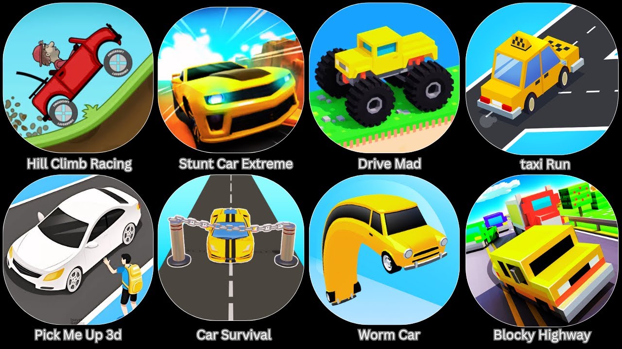 Vehicle Masters,Pick Me Up 3D,Racemasters,Hill Climb 2,Paper Boy,Mario Kart Tour,Worm Car,Car Race