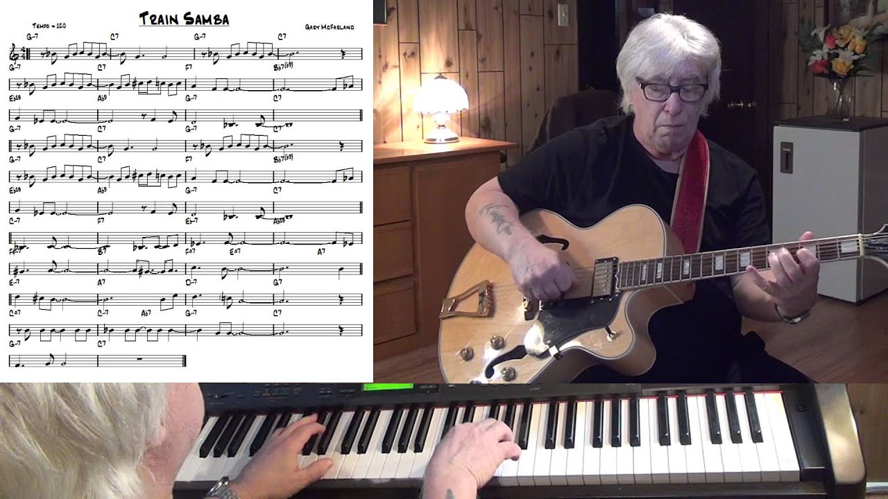Train Samba - Jazz guitar & piano cover ( Gary McFarland )