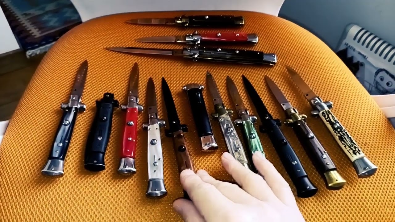 Italian Stiletto Knives - Coltelli a scatto italiani - vintage Knife from Italy - Automatic Knives