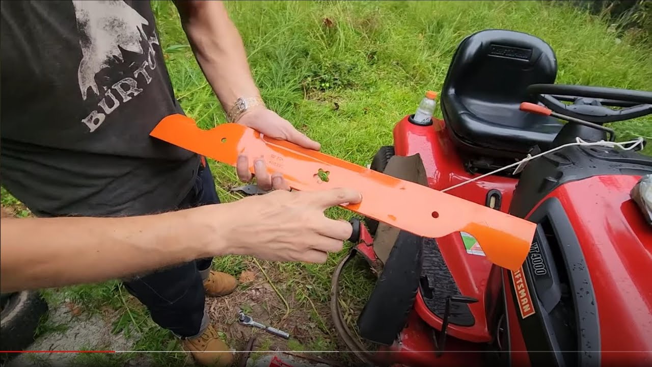 Замена Ножей На Трактор Косилке Craftsman и Тест по Дикой Траве 2023 (Craftsman YT4000 Husquarna)