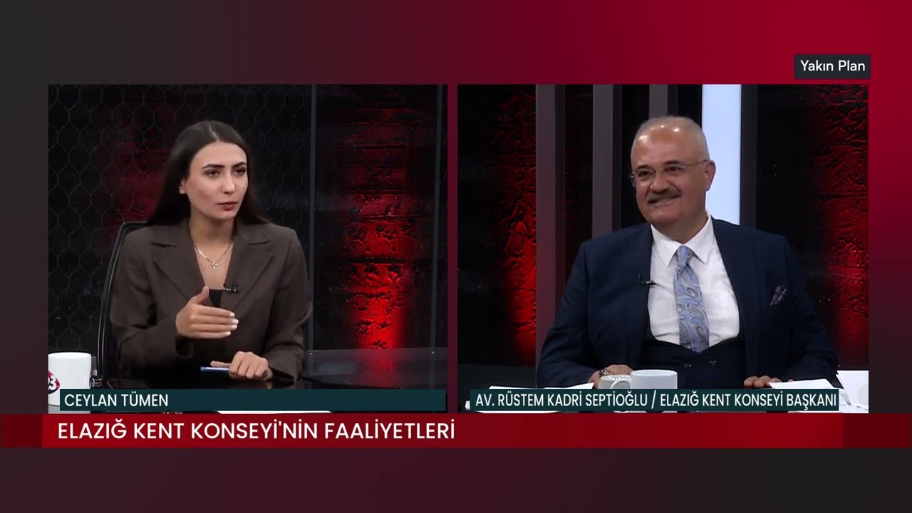 YAKIN PLAN   CEYLAN TÜMEN   AV  RÜSTEM KADRİ SEPTİOĞLU   ELAZIĞ KENT KONSEYİ BAŞKANI