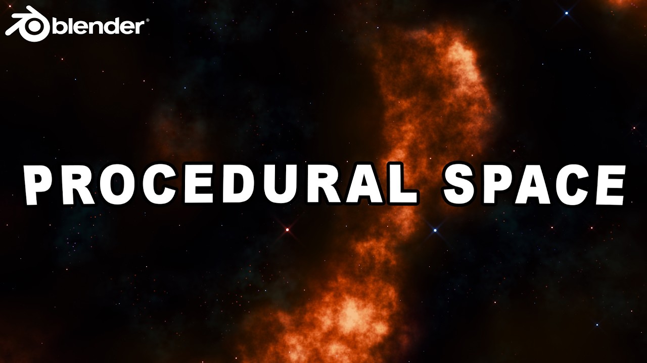 Create a procedural Space Shader and convert it to HDRI - Blender Tutorial
