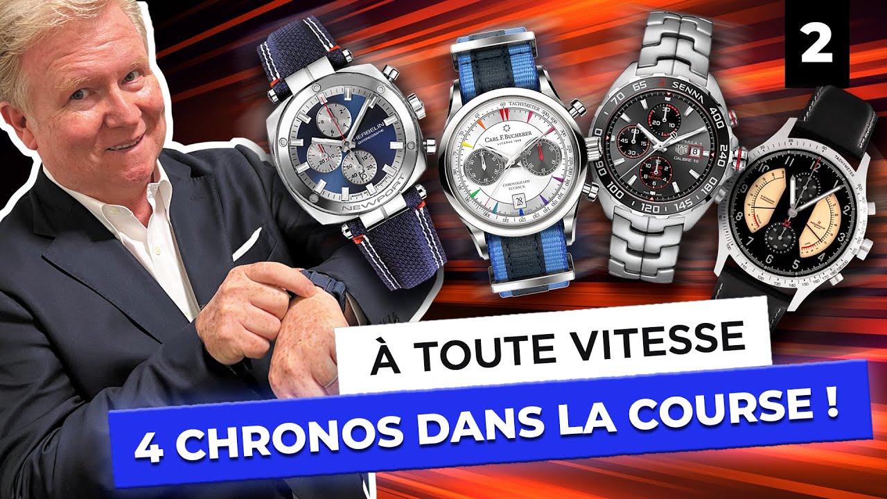 4 chronos dans la course ! TAG HEUER - RESERVOIR - HERBELIN - CARL F BUCHERER