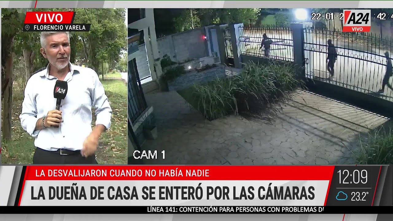 🚨 ROBO EN TIEMPO REAL EN FLORENCIO VARELA: NO ESTABAN PERO VIERON DESDE SU CELULAR COMO INGRESABAN