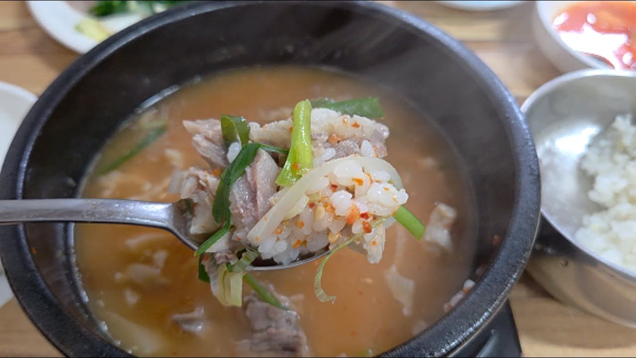 국밥 2개 시키면 공짜 수육 나오는 순천웃장국밥골목 황전식당