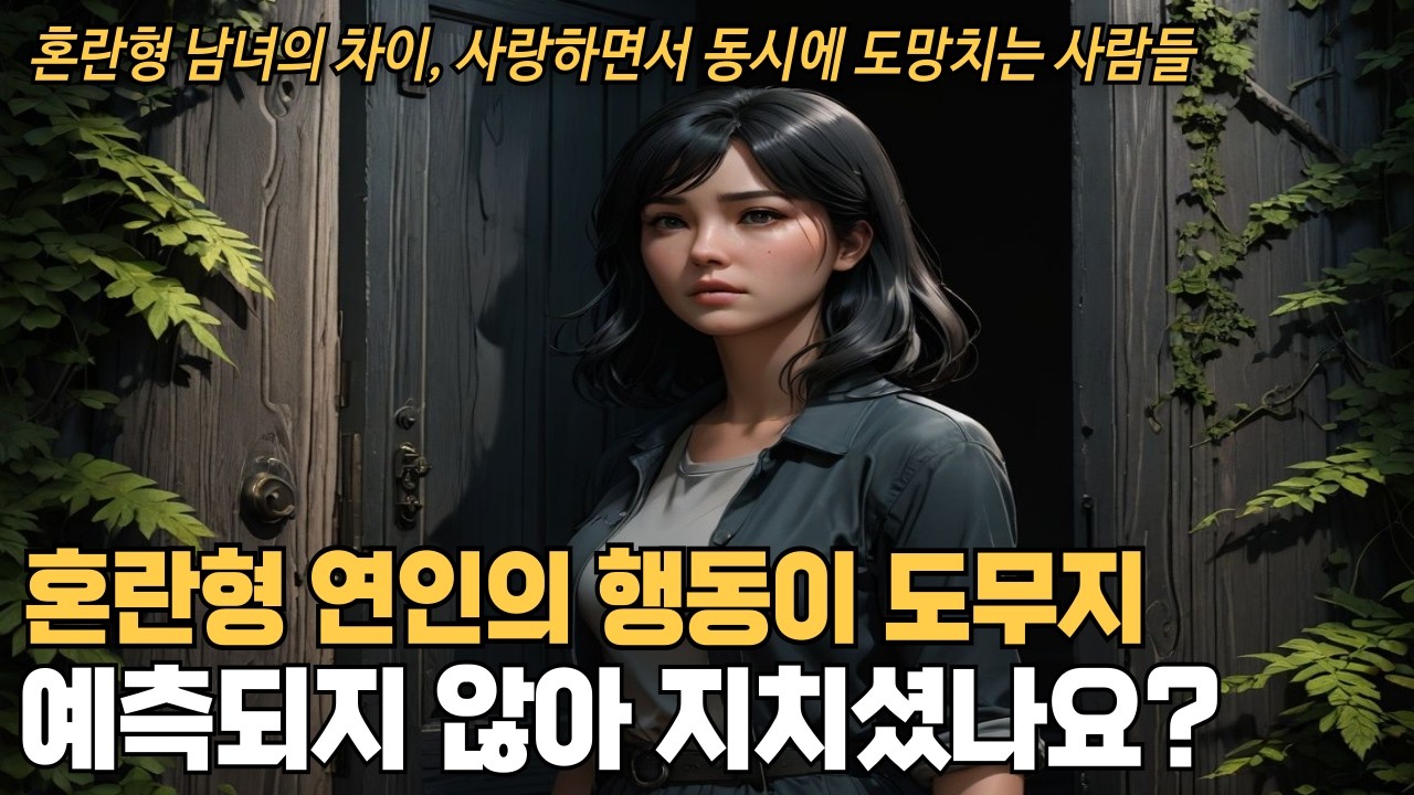 혼란형 남녀의 차이, 사랑하면서 동시에 도망치는 사람들