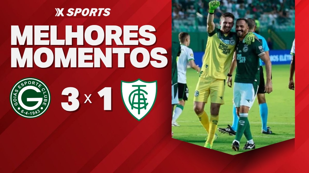 GOI&Aacute;S 3 X 1 AM&Eacute;RICA-MG - MELHORES MOMENTOS - BRASILEIR&Atilde;O S&Eacute;RIE B