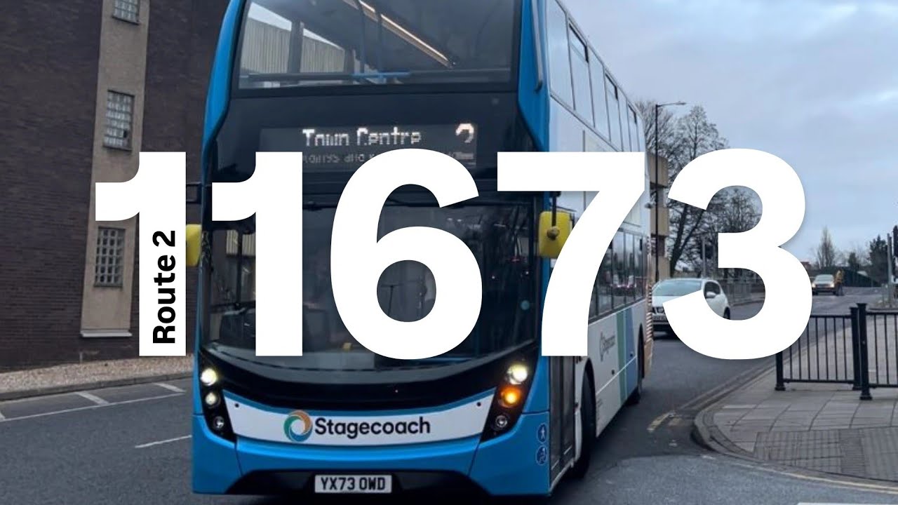 Bus 11673 stagecoach Midlands Northampton, route 2 Northampton