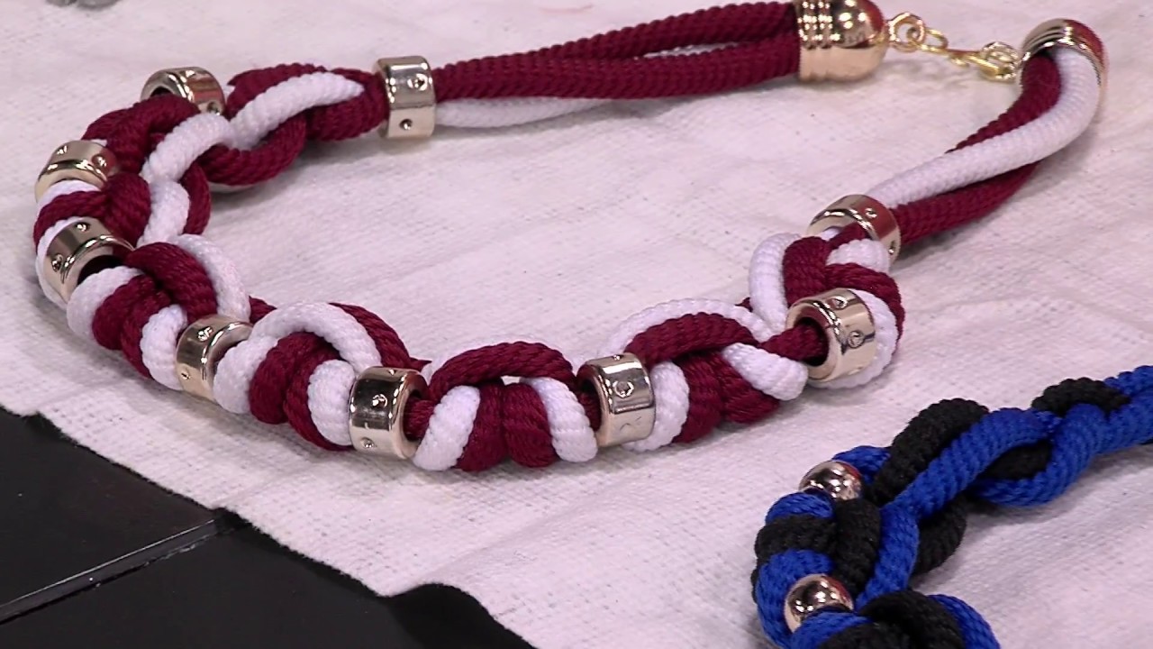 Como Hacer Collar Nudo Alondra en Cordon Algodón- HomeArtTv por Juan Gonzalo Angel