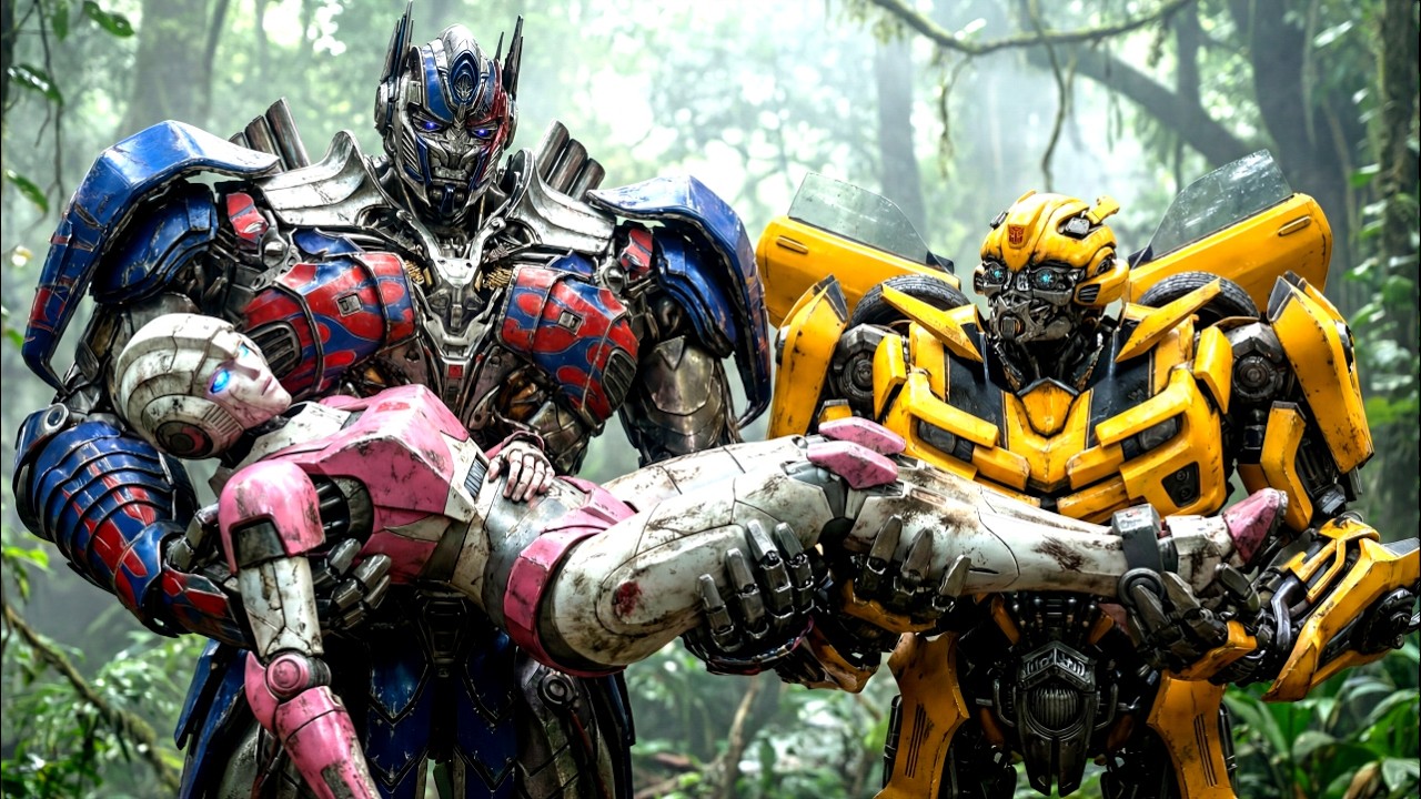 Optimus Prime & Bumblebee Rescue Arcee After Battle In Amazon Jungle | ASMR Restoration