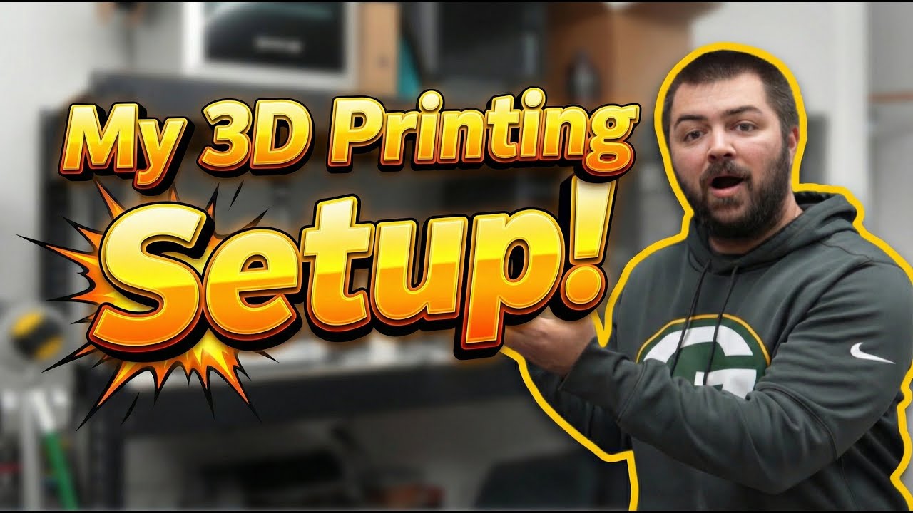 Моя установка для 3D-печати/обзор студии!