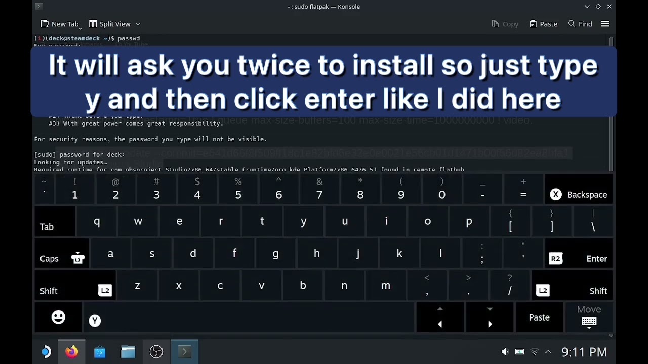 How To Record OBS In Game Mode On The Steam Deck
