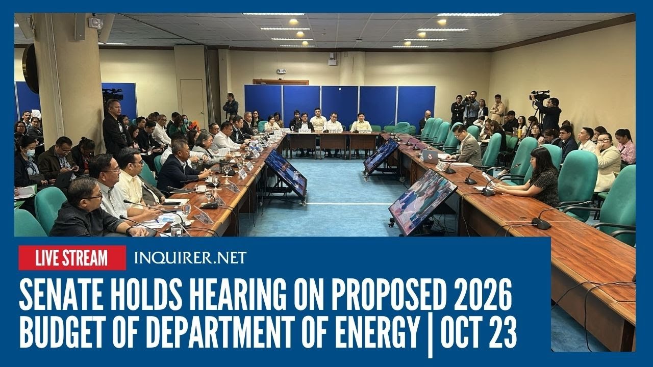 LIVE: Senate holds hearing on proposed 2026 budget of Department of Energy | Oct 23
