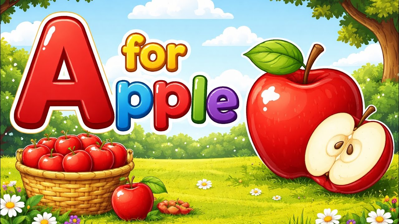 A for apple b for ball ll Alphabet ll Toddlers ll abcd song ll Tannukidszone I phonic song for kids 