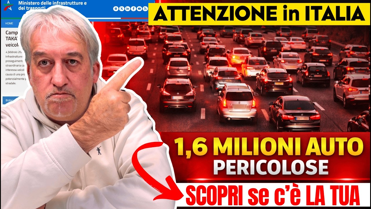 🔴 ALLERTA MINISTERO: AUTO a rischio esplosione in Italia! ECCO I MODELLI COINVOLTI! Hai un AUTO?