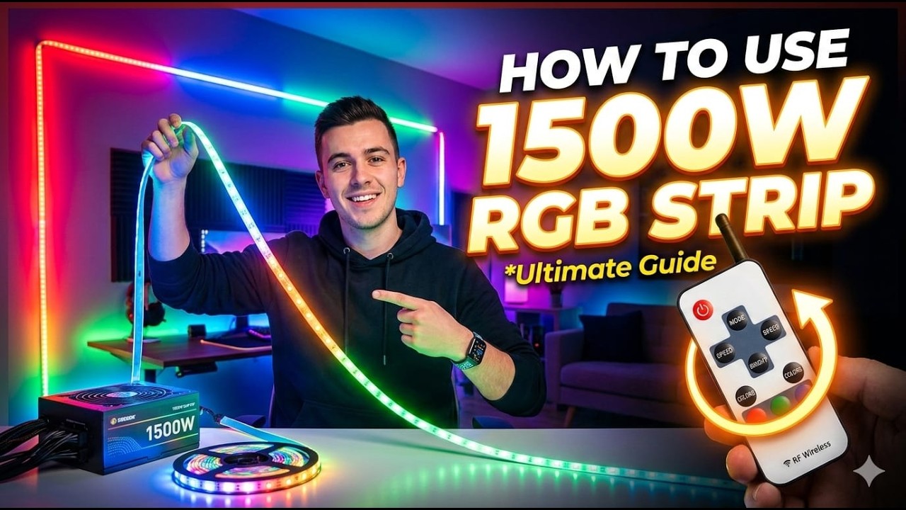 How To Use 1500W RGB LED Control With Strip | M Tech.lk