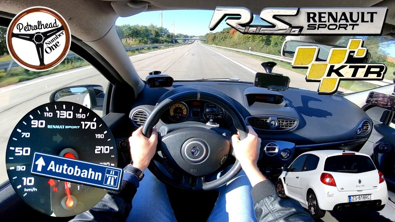 2010 Renault Clio RS Cup | V-MAX. Próba autostradowa. Racebox 100-200 km/h. SOUNDCHECK.