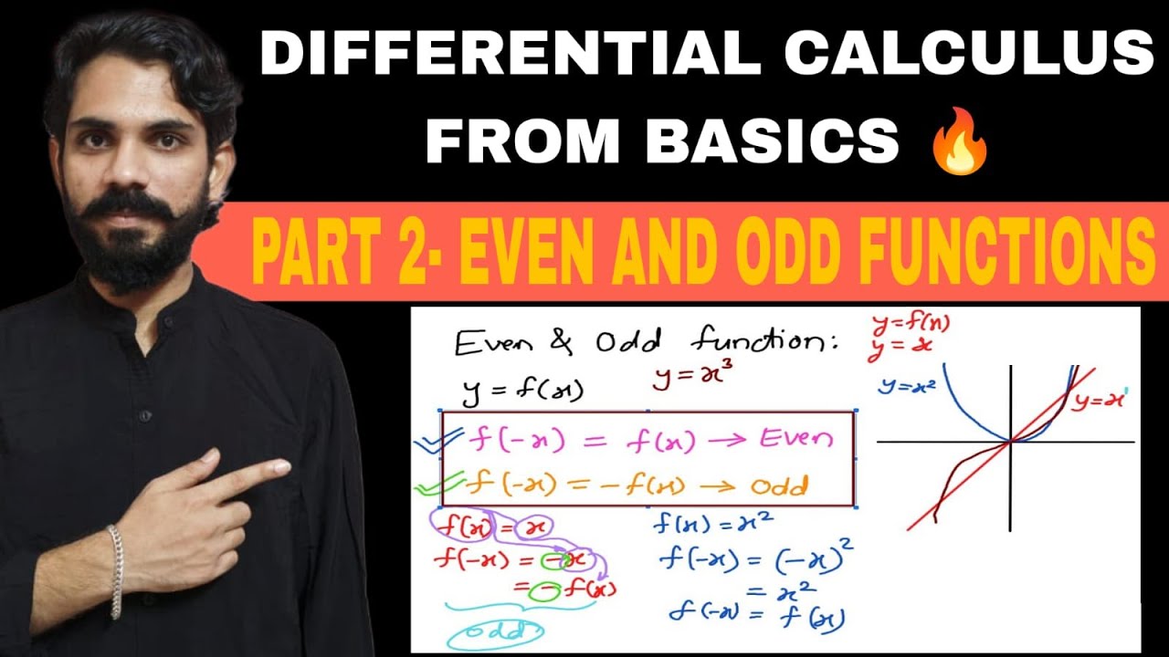 Differentiation Lecture 2 | Even and Odd Functions Explained with Examples