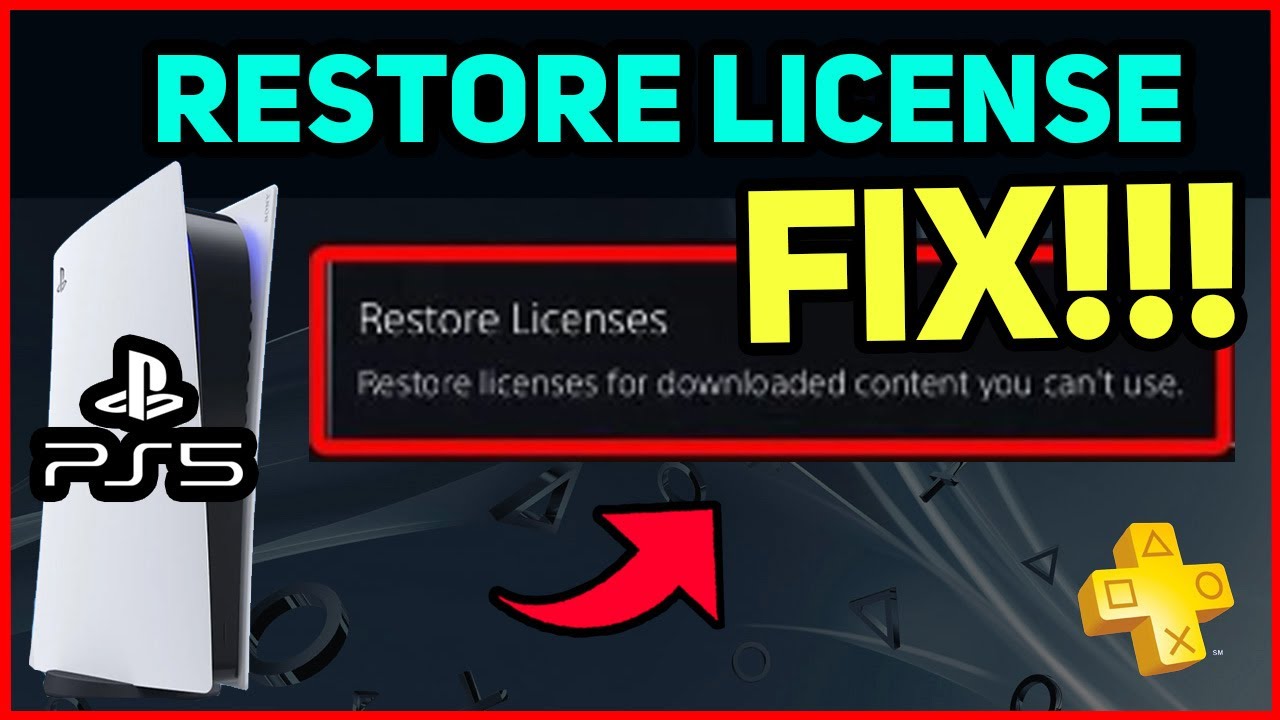 PS5 UNABLE TO RESTORE LICENSE EASY FIX!