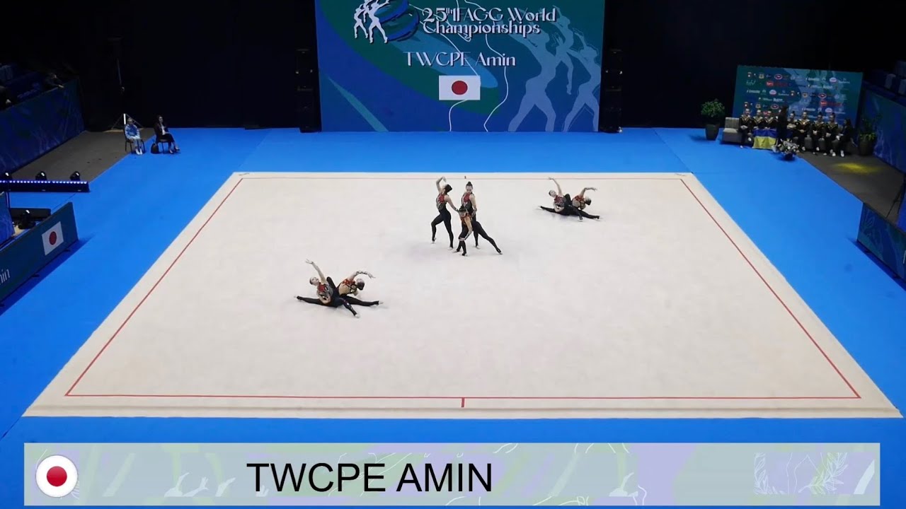 TWICE AMIN JPN IFAGG World Championships 2025 #эстетическаягимнастика #aestheticgroupgymnastics 
