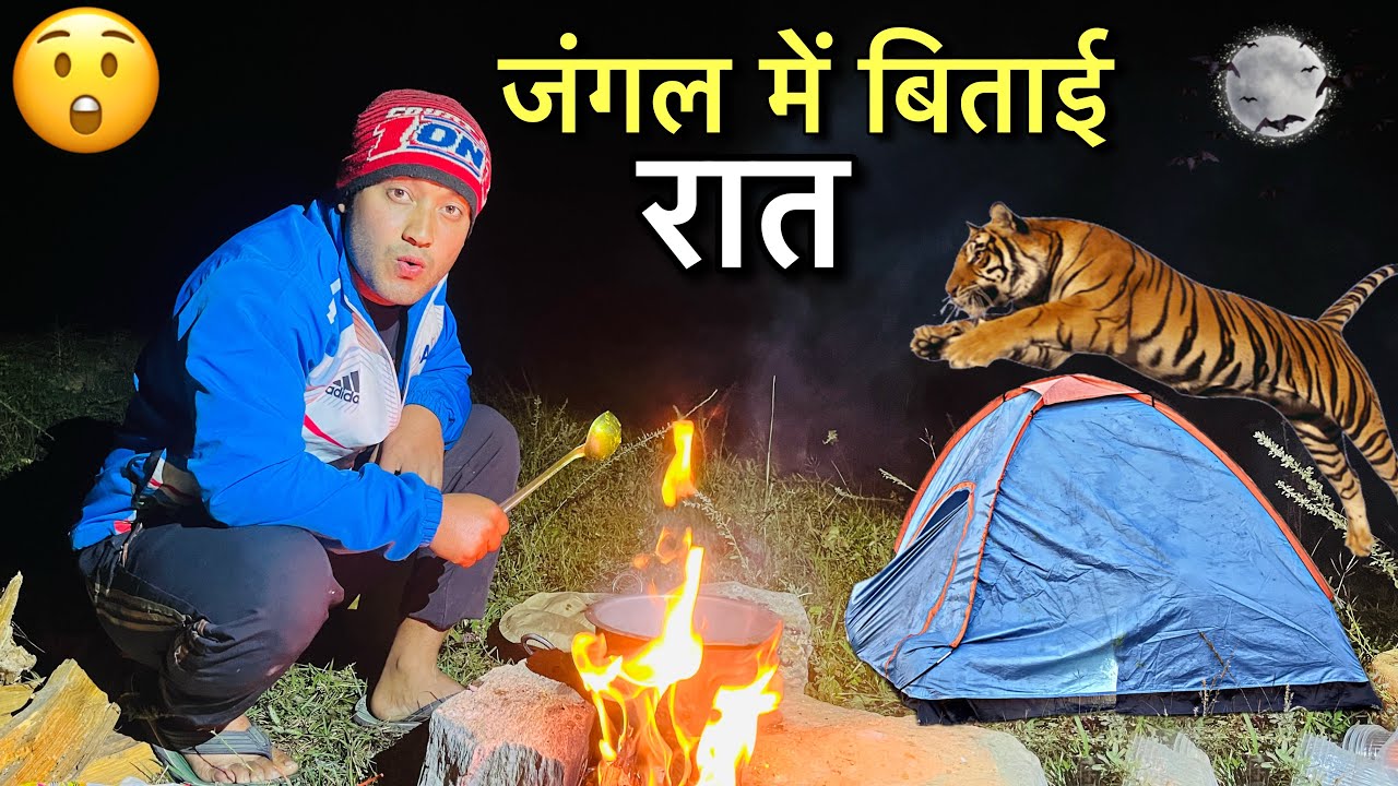 जंगल में बिताई रात 😳॥जंगल जाओगे तो कुछ ना कुछ तो जरूर करेगा परेसान 🤕
