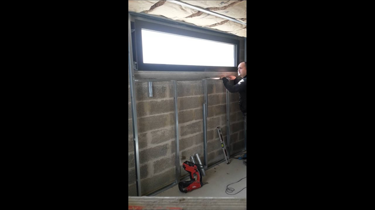 ⏩ comment fixer une contre cloison placostyle sous fenêtre sur un montage en montant