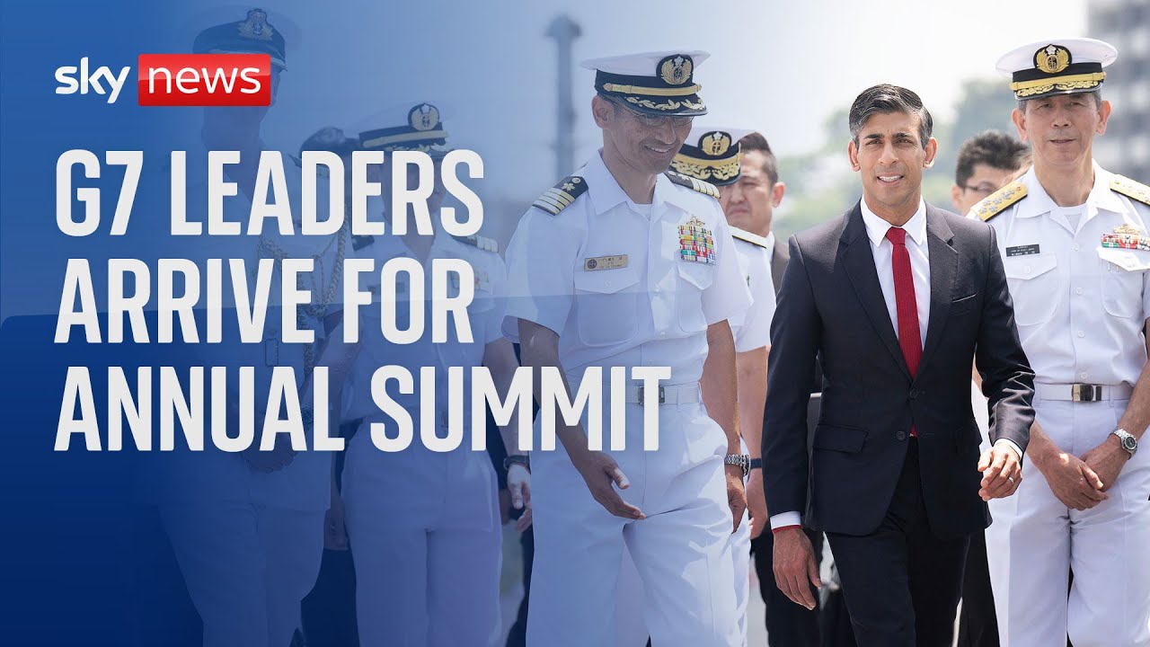 Rishi Sunak arrives for annual G7 summit