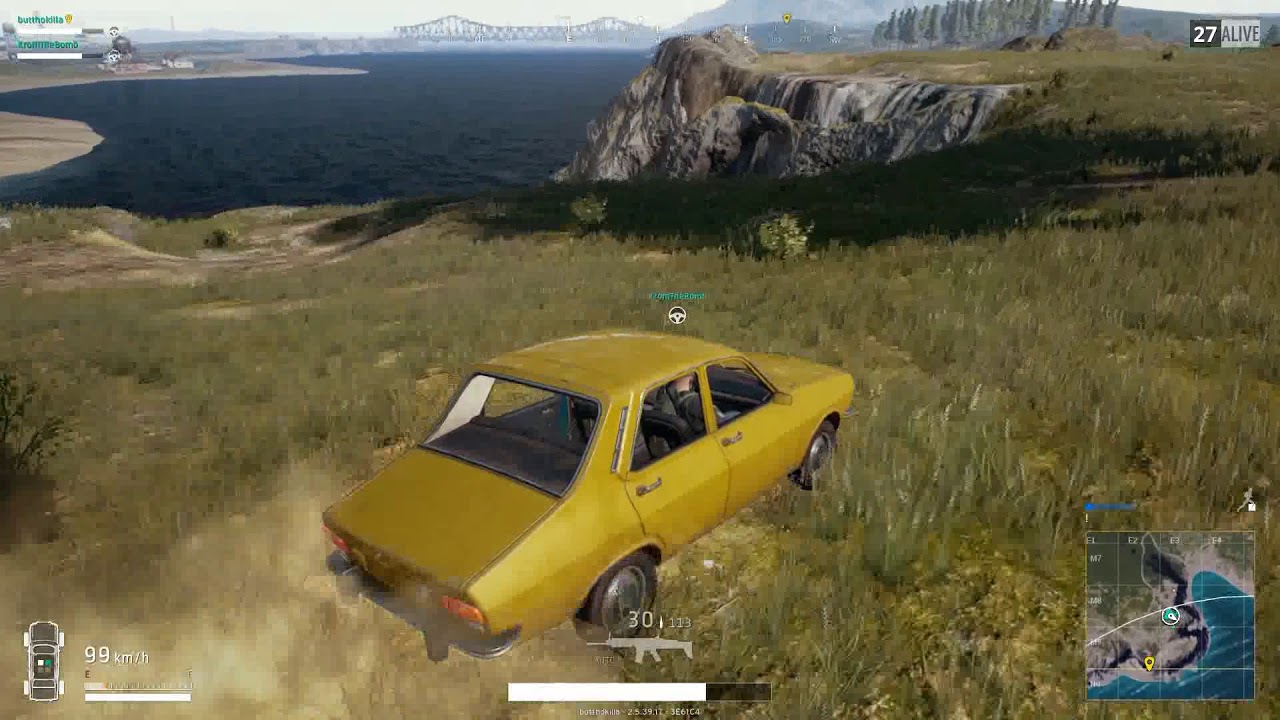 PUBG car explosion