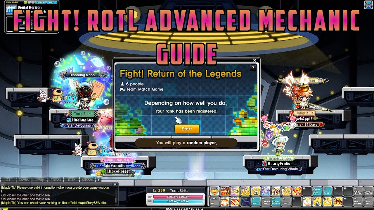 MapleStory Fight! Return of the Legends Advanced Mechanic Guide (Part1) | MapleStorySea