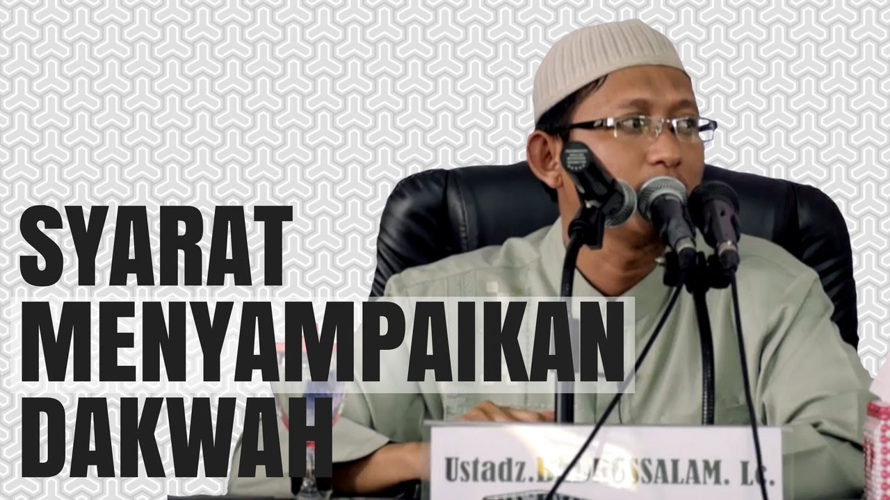 Sebatas Mana Ilmu Seseorang Boleh Berdakwah - ust. Badrusalam