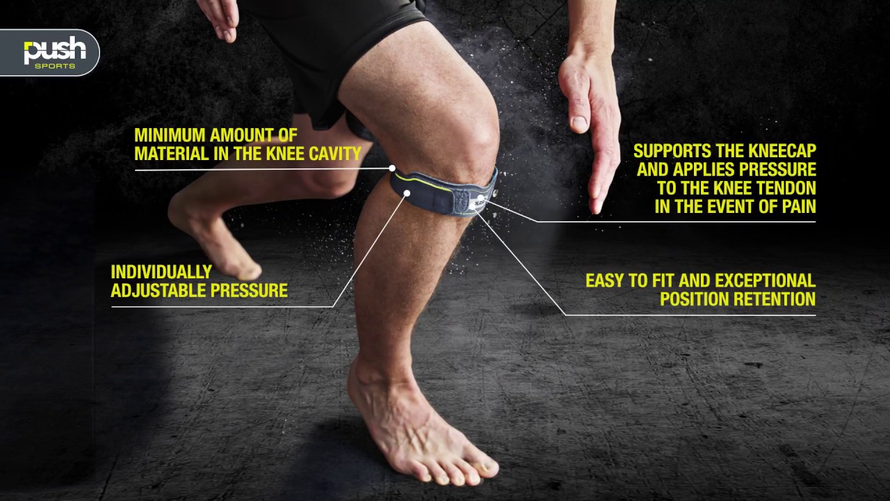 Push Sports Knee Patella Brace designed for athletes - fitting instructions