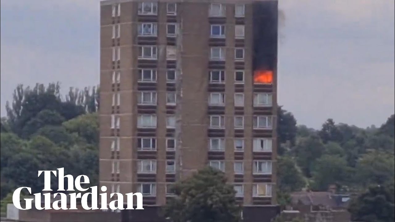 Fire breaks out at tower block in south-east London
