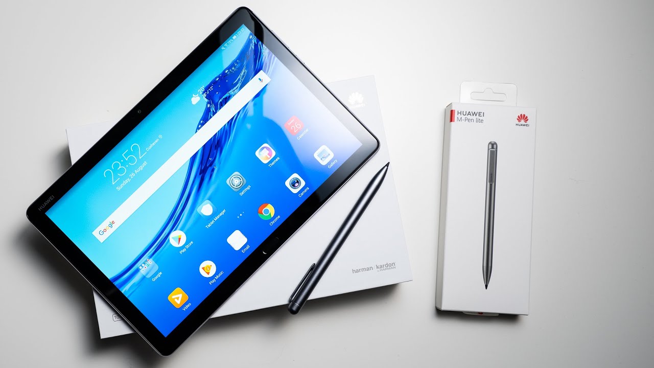 Huawei MediaPad M5 Lite 10 mit M Pen Lite Unboxing & Erster Eindruck | Deutsch