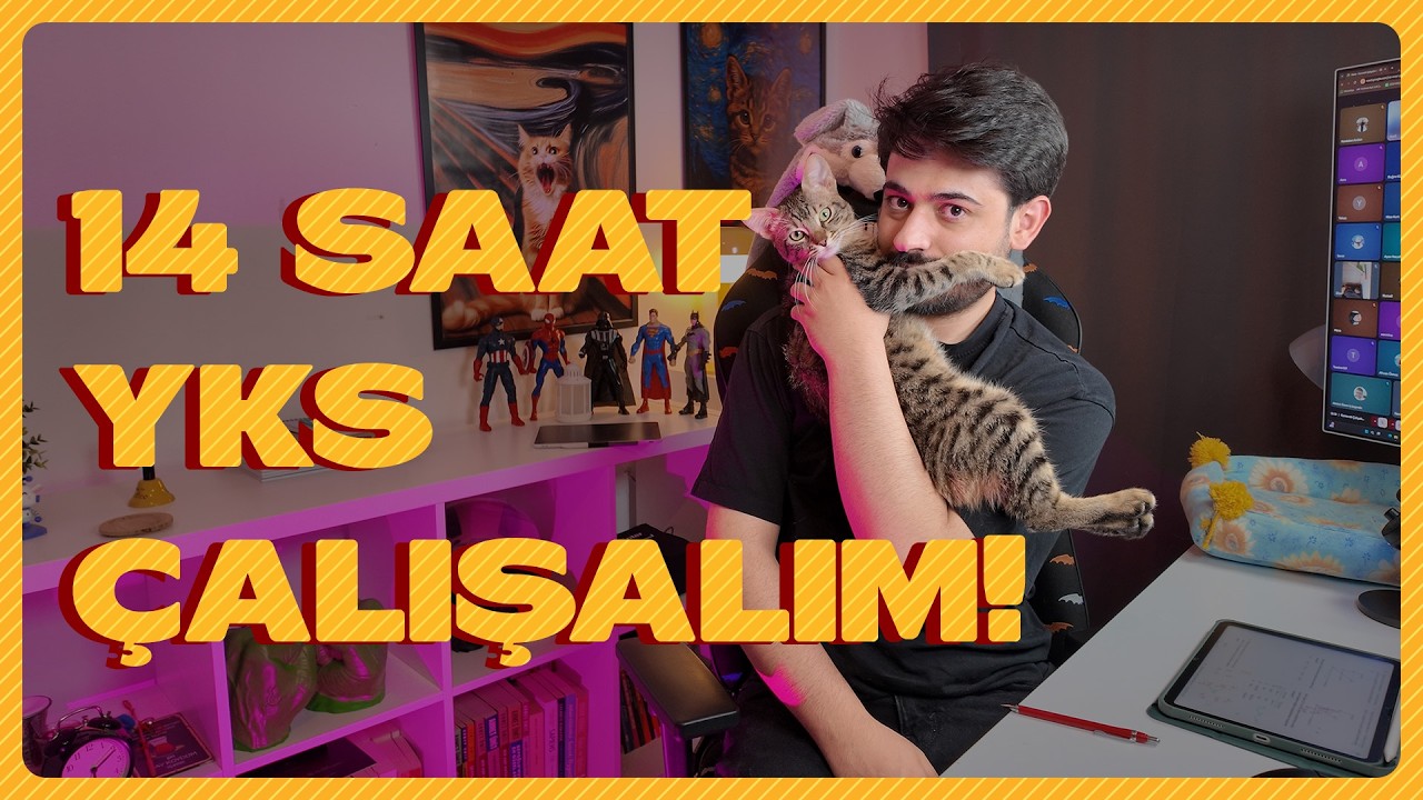 Beraber 14 Saat YKS Çalışalım! | Sınava 130 Kala Verimli Çalışalım! (12.00-02.00)